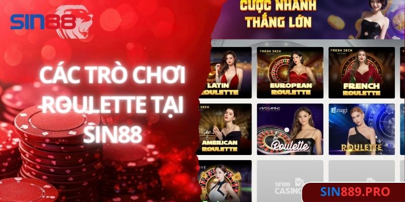 Rất nhiều phiên bản trò chơi Roulette khác nhau